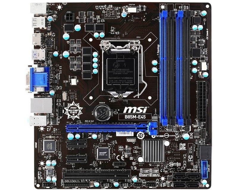 Mainboard Intel Msi B85m E45 Lga 1150 MAINBOARD B85 CŨ MSI B85M-E45 | Vi Tính Thành Công